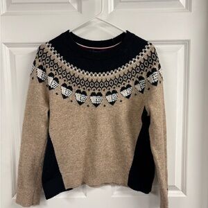 Tommy Hilfiger Women's Fair-Isle Heart Crewneck Sweater Size M Valentine’s Day